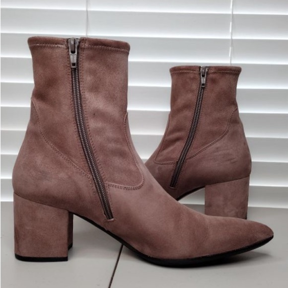 Le Pepe Suede Leather Sz 10 Block Heel Ankle-Boots - Picture 7 of 15